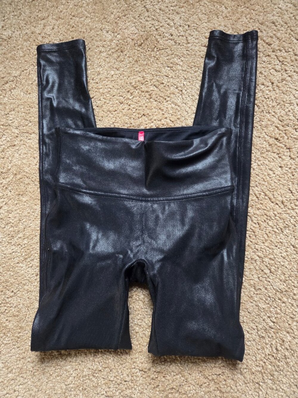 Spanx Faux Leather Leggings Size Small